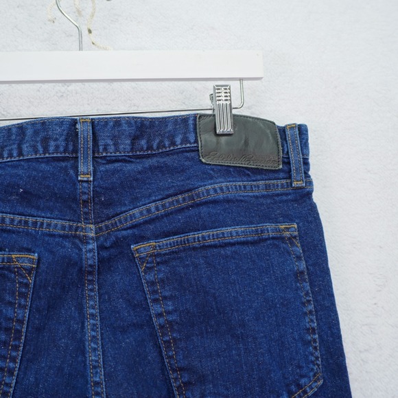 Eddie‎ Bauer Slim Specially Dyed Blue Denim Selvedged Jeans 35 / 30 Mid Rise - Picture 7 of 12